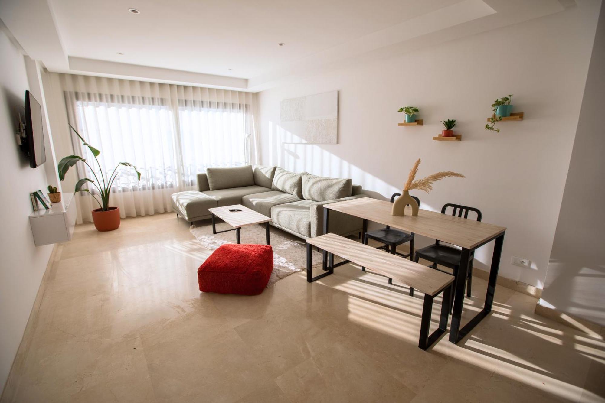 Haut Standing 2-Bedroom Apartment In Gauthier 卡萨布兰卡 外观 照片